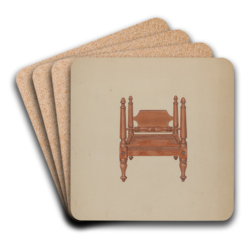 Doll Bed by Therkel Anderson Art Drink Coaster set