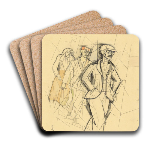 The Damned by Karl Wiener Art Drink Coaster set