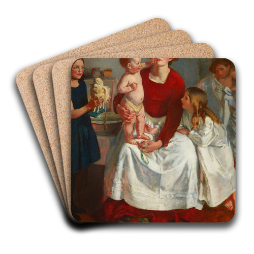 After the bath by Henry Tonks Art Drink Coaster set