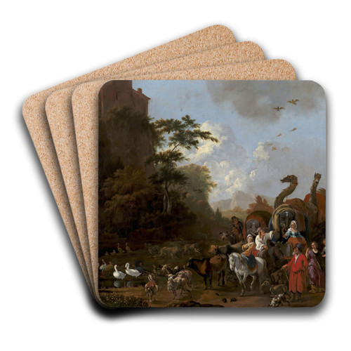 Noah Leaving the Ark by Adam Colonia Art Drink Coaster set