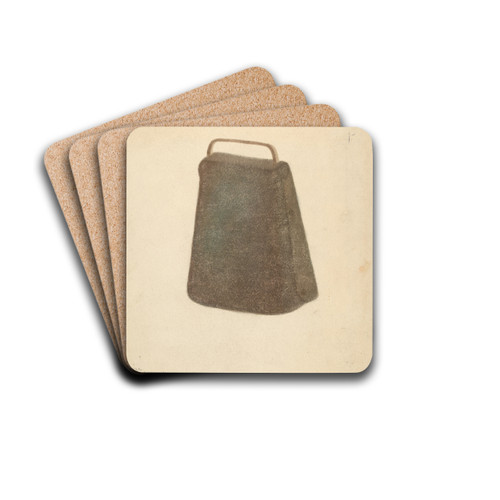 Cow Bell by American 20th Century Drink Coasters - set of 4