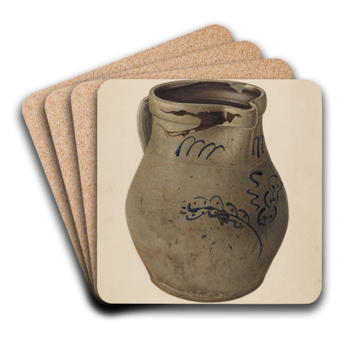 Pitcher by John Tarantino Art Drink Coaster set