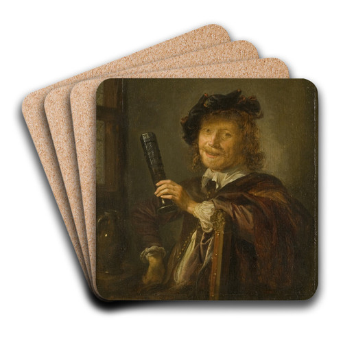 Portrait of a Man by Gerrit Dou Art Drink Coaster set Portrait of a Man by Gerrit Dou Art Drink Coaster set