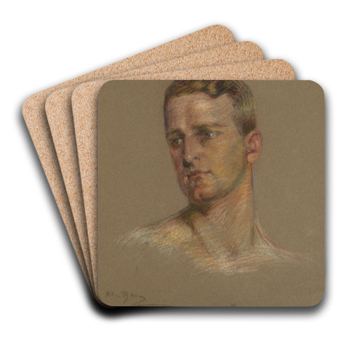 Christian by Alice Pike Barney Art Drink Coaster set