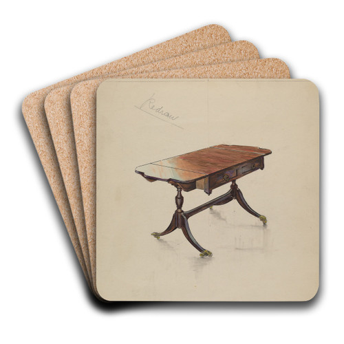 Sofa Table by M. Rosenshield-von-Paulin Art Drink Coaster set Sofa Table by M. Rosenshield-von-Paulin Art Drink Coaster set