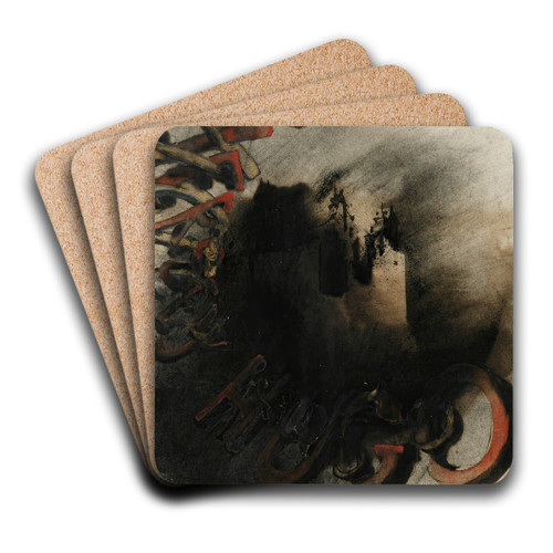 Nocturnal Vision by Victor Hugo Art Drink Coaster set Nocturnal Vision by Victor Hugo Art Drink Coaster set