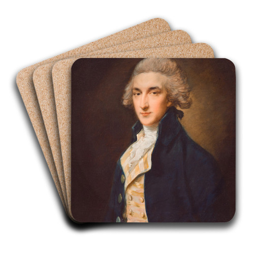 Sir John Edward Swinburne by Thomas Gainsborough Art Drink Coaster set