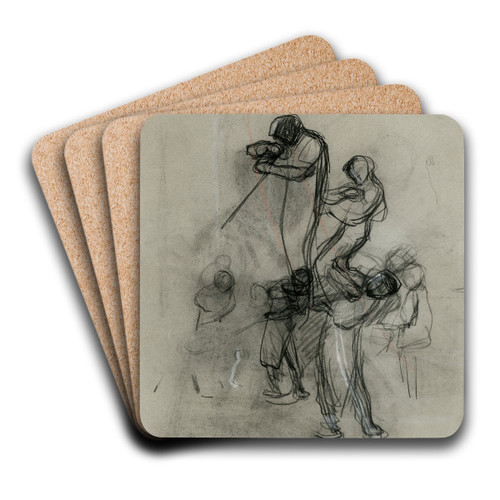 Glasblazers 2 by Isaac Israls Art Drink Coaster set