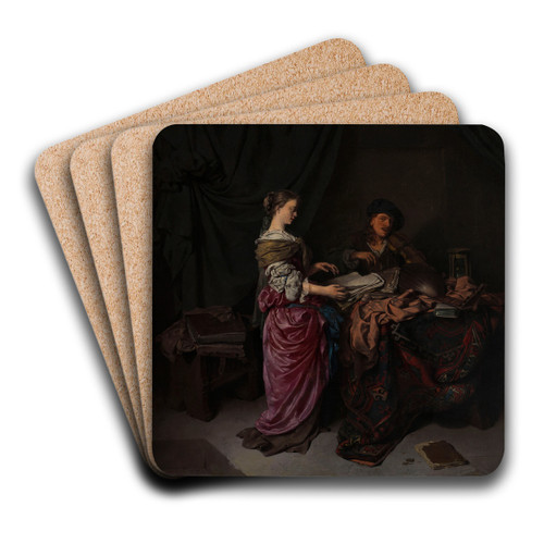 The Duo by Cornelis Pietersz. Bega Art Drink Coaster set