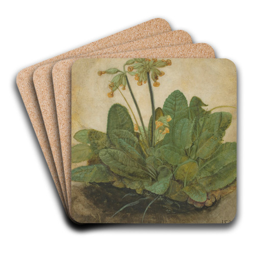 Tuft of Cowslips by Albrecht Drer Art Drink Coaster set Tuft of Cowslips by Albrecht Drer Art Drink Coaster set