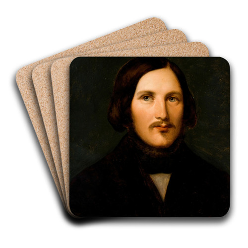 Portrait of Edmund Wasilewski by Wojciech Korneli Stattler Art Drink Coaster set