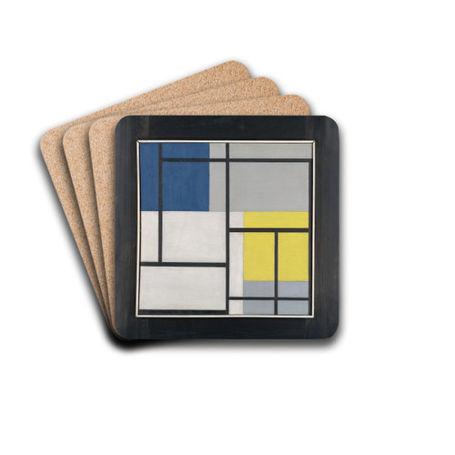 SimultaneousComposition by Theo van Doesburg Drink Coasters - set of 4