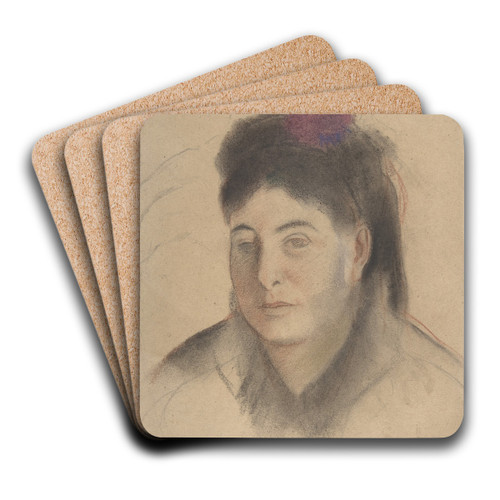 Madame Loubens by Edgar Degas Art Drink Coaster set