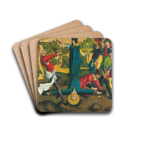 The Martyrdom of St Peter by Master of the Winkler Epitaph Drink Coasters - set of 4