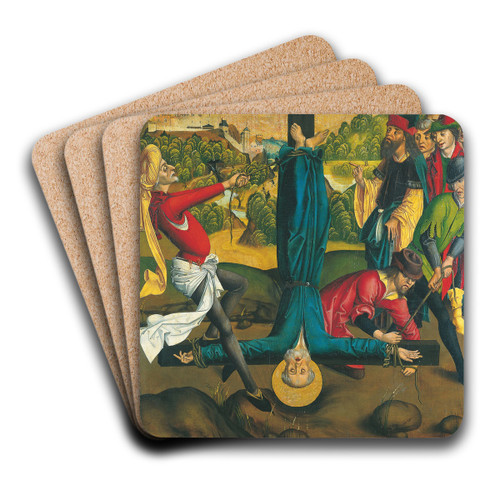 The Martyrdom of St Peter by Master of the Winkler Epitaph Art Drink Coaster set