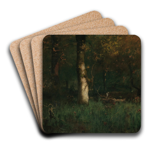 The Home of the Heron by George Inness Art Drink Coaster set
