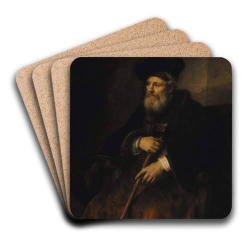 Portrait of an Old Man by Rembrandt van Rijn Art Drink Coaster set