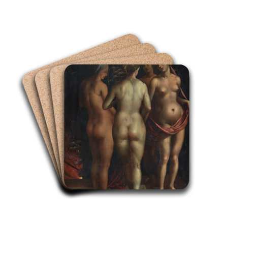 Venus and the Three Graces by Albrecht Drer Drink Coasters - set of 4 Venus and the Three Graces by Albrecht Drer Drink Coasters - set of 4