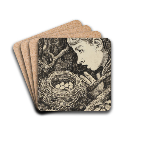 Nest by Hans Thoma Drink Coasters - set of 4
