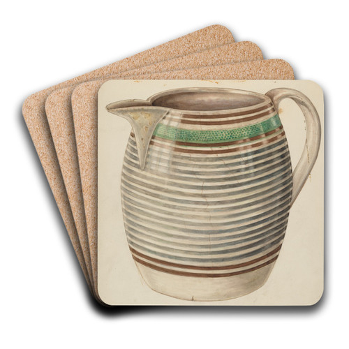 Water Pitcher by Al Curry Art Drink Coaster set Water Pitcher by Al Curry Art Drink Coaster set