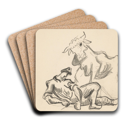 Sketchbook by Mikul Galanda Art Drink Coaster set