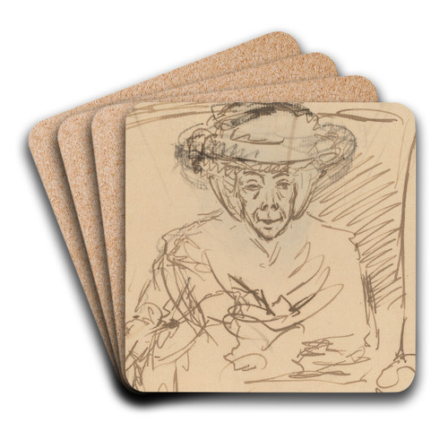 Countess of Huntingdon by Benjamin West Art Drink Coaster set