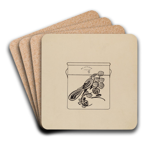 Crock by John Tarantino Art Drink Coaster set