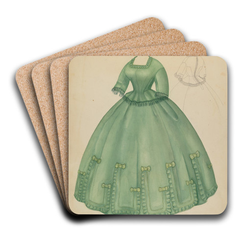 Dress by Jean Peszel Art Drink Coaster set