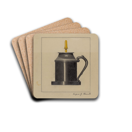 Lamp by Eugene Barrell Drink Coasters - set of 4
