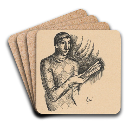 Harlequin by Mikul Galanda Art Drink Coaster set