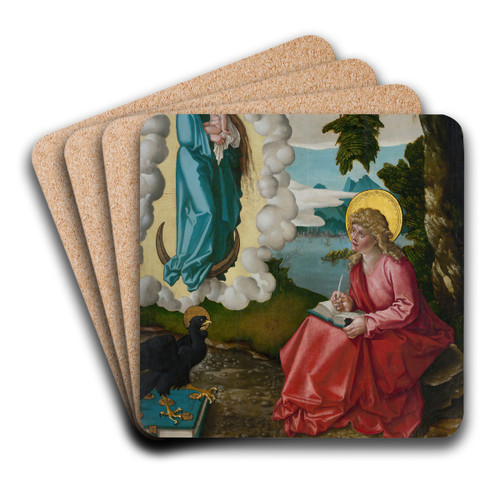 Saint John on Patmos by Hans Baldung Art Drink Coaster set