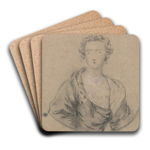 Study for a Portrait of a Woman. by Allan Ramsay Art Drink Coaster set