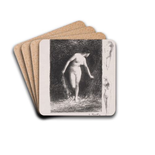 Diane by Henri Fantin-Latour Drink Coasters - set of 4