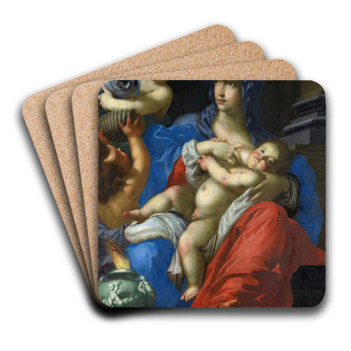 Charity by Cesare Dandini Art Drink Coaster set Charity by Cesare Dandini Art Drink Coaster set