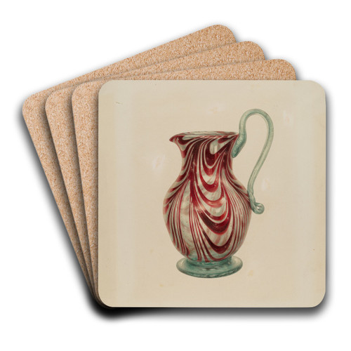 Pitcher by Van Silvay Art Drink Coaster set Pitcher by Van Silvay Art Drink Coaster set