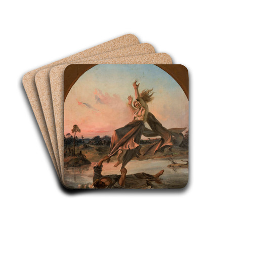 Pestilent air by Ignacy Gierdziejewski Drink Coasters - set of 4