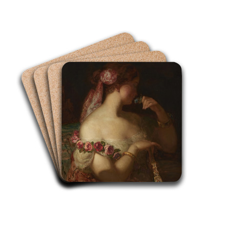 At the Opera by Thomas Prichard Rossiter Drink Coasters - set of 4 At the Opera by Thomas Prichard Rossiter Drink Coasters - set of 4