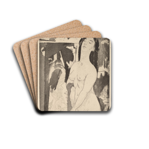 Doorway to Illusion by Arthur Bowen Davies Drink Coasters - set of 4