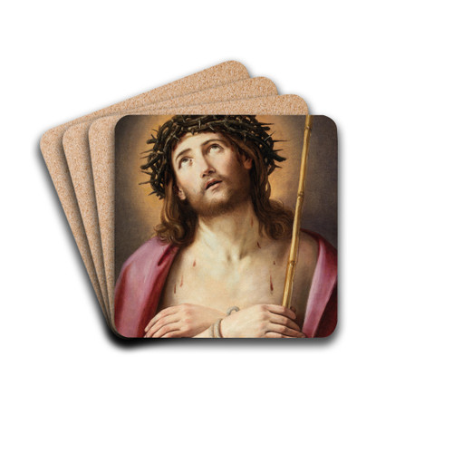 Ecce Homo by Workshop of Guido Reni Drink Coasters - set of 4