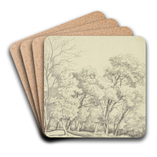 Forest section by Roelant Roghman Art Drink Coaster set