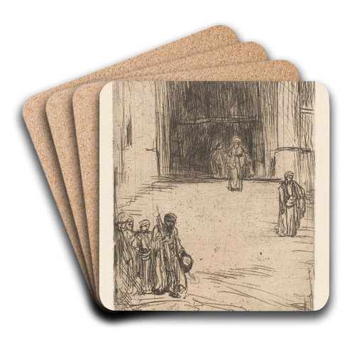 Moskee in Constantinopel by Marius Bauer Art Drink Coaster set