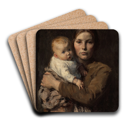 Mother and Child by Gari Melchers Art Drink Coaster set