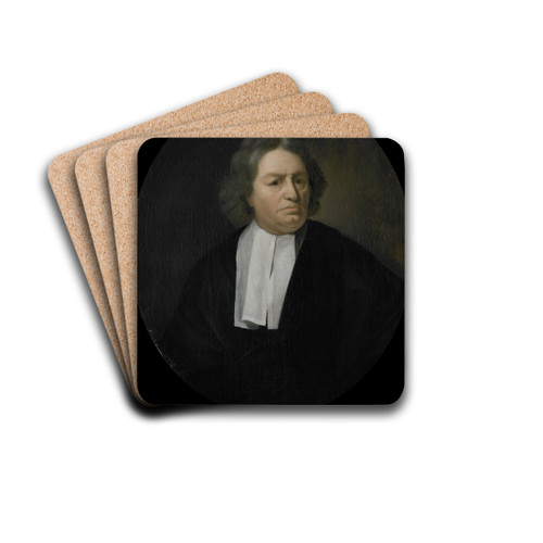 Portrait of Jan van der Burgh, Director of the Rotterdam Chamber of the Dutch East India Company, elected 1649 by Pieter Van Der Werff Drink Coasters - set of 4 Portrait of Jan van der Burgh, Director of the Rotterdam Chamber of the Dutch East India Company, elected 1649 by Pieter Van Der Werff Drink Coasters - set of 4