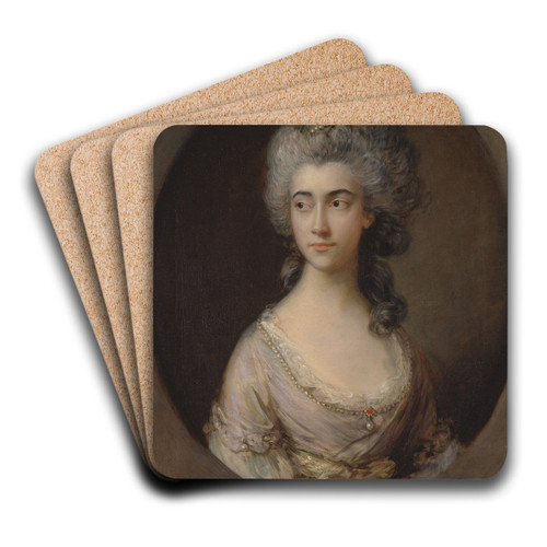 Mary Heberden by Thomas Gainsborough Art Drink Coaster set