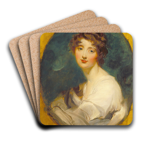 Duchess of St. Albans by Sir Thomas Lawrence Art Drink Coaster set