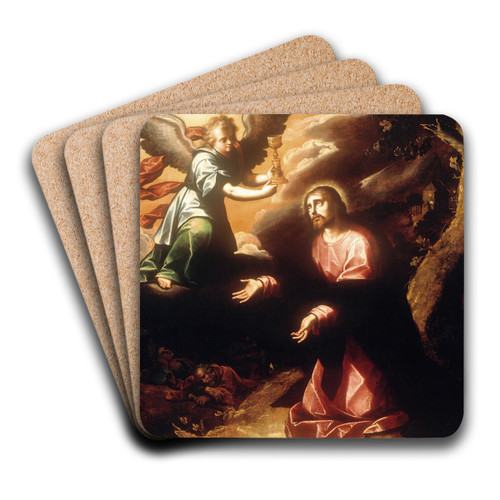 The Prayer in the Garden by Luis Jurez Art Drink Coaster set