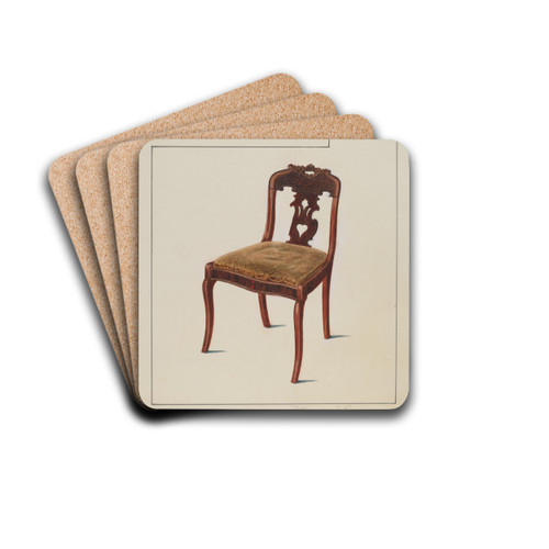 Chair by Magnus S. Fossum Drink Coasters - set of 4