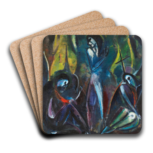 Auferstehung by Hermann Stenner Art Drink Coaster set