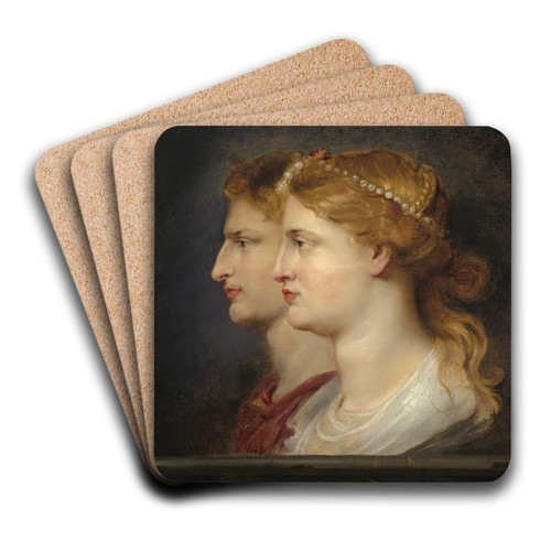 Agrippina and Germanicus by Peter Paul Rubens Art Drink Coaster set