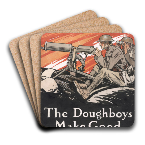 The doughboys make good by Edward Penfield Art Drink Coaster set